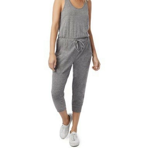 Alternative Pants - Alternative Apparel Cropped Lounge Jumpsuit XS Eco
